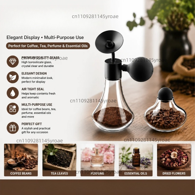 Coffee Tea Bean - Glass Aroma Sample Bottle Coffee Bean