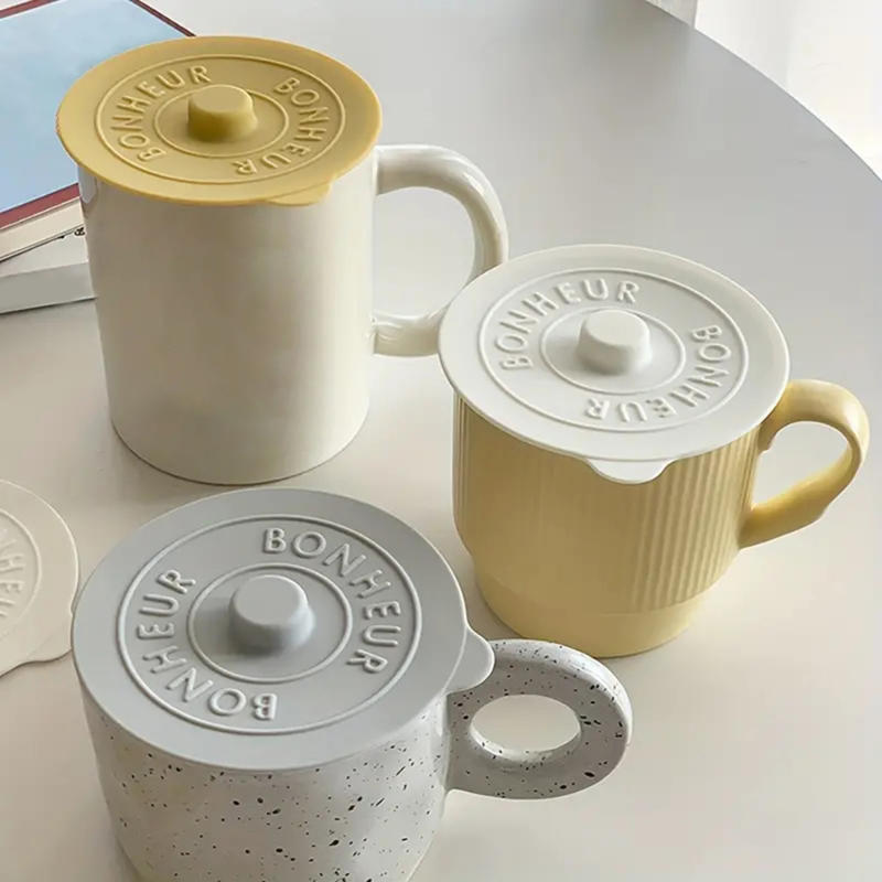 Coffee Tea Flask - 3Pcs Silicone Mug Glass Cup Cover