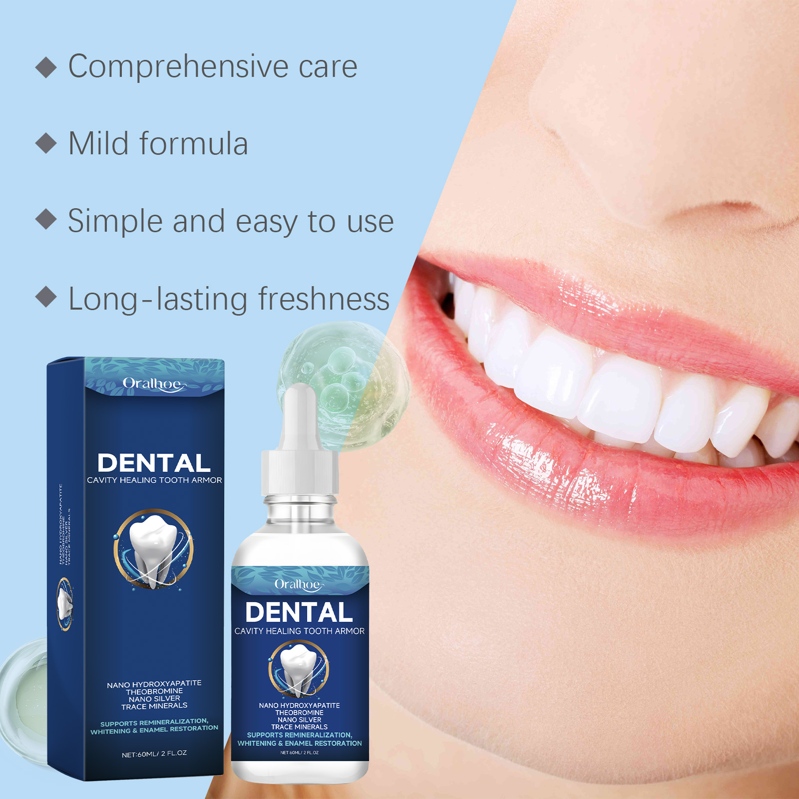 Oralhoe Teeth Brighten Serum L - đánh giá và giá Coffee Tea For Plants