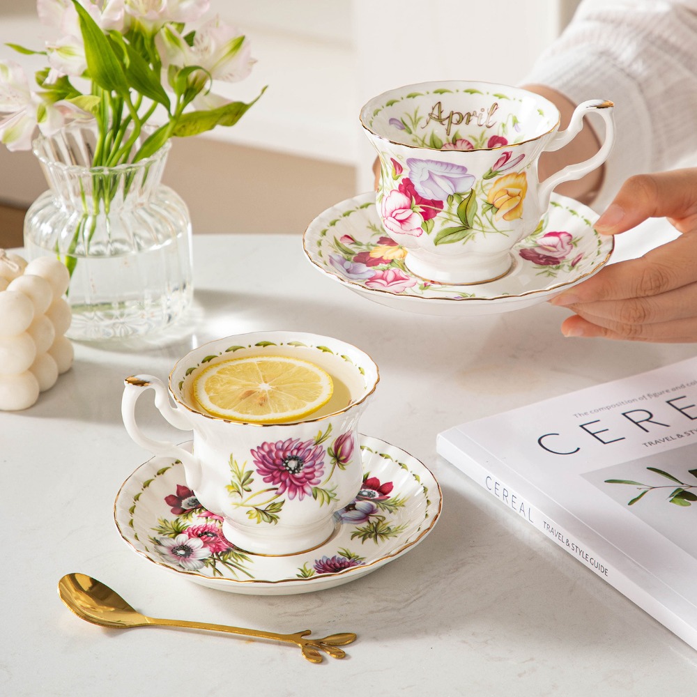 Vintage Floral Porcelain Coffe - đánh giá và giá Valley Tea And Coffee