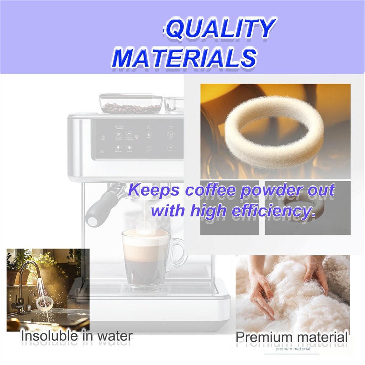 (A64E) 6Piece Felt Washer Repl - đánh giá và giá Breville Espresso Bes870
