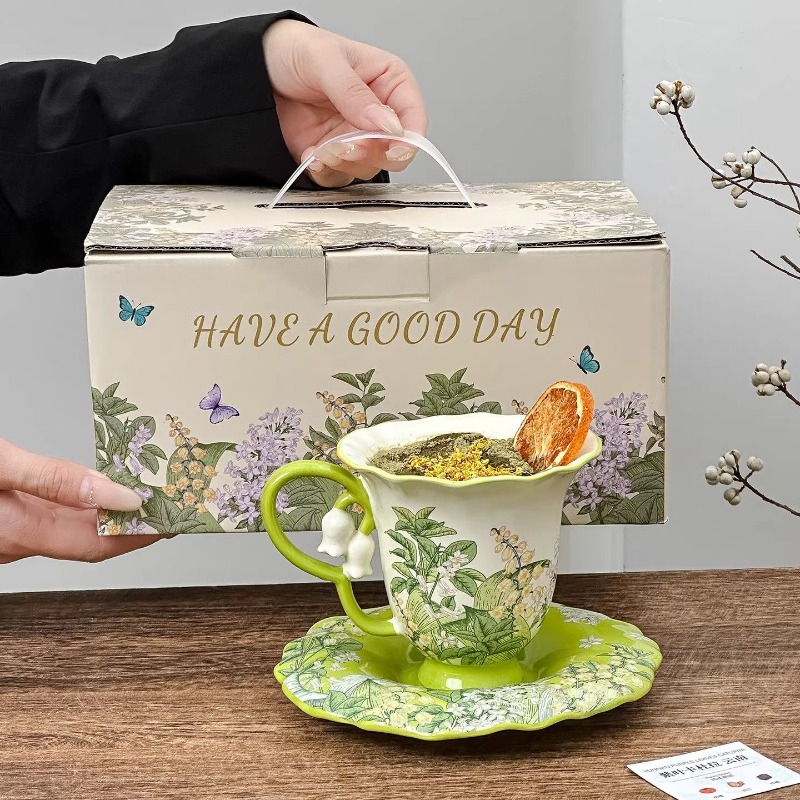 Lily of the valley blooming af - đánh giá và giá Tea Coffee Pot Set