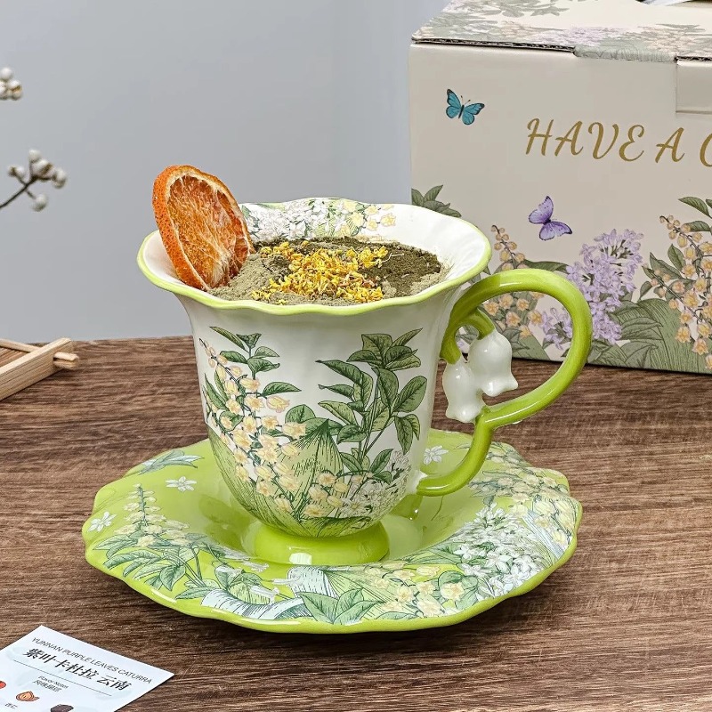 Lily of the valley blooming af - đánh giá và giá Tea Coffee Pot Set