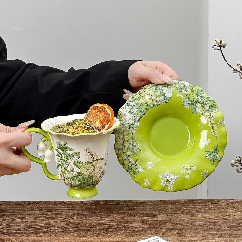 Lily of the valley blooming af - đánh giá và giá Tea Coffee Pot Set