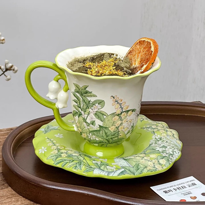 Lily of the valley blooming af - đánh giá và giá Tea Coffee Pot Set