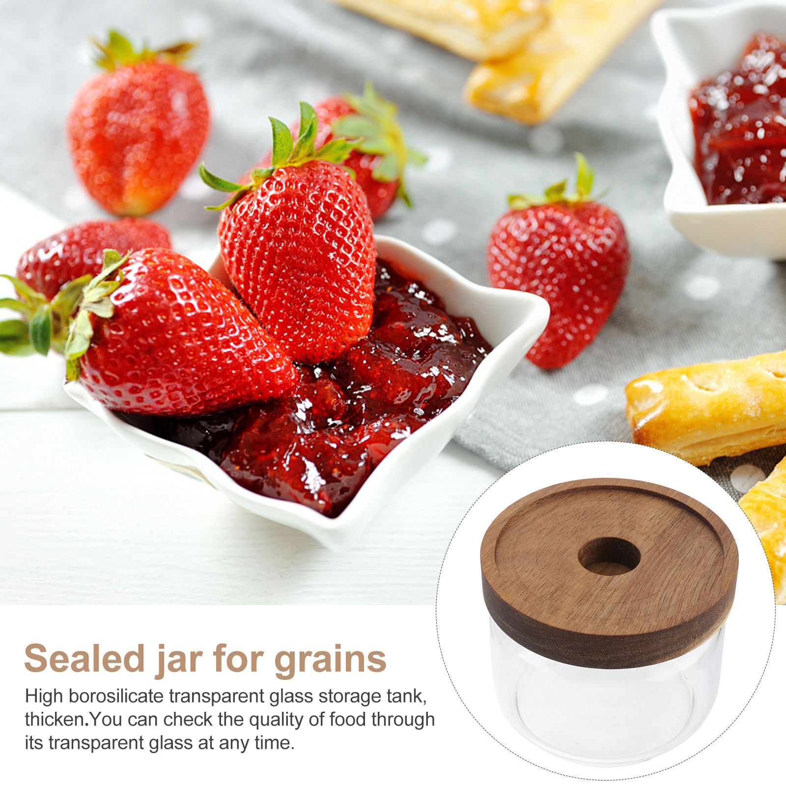 Glass Sealed Food Storage Jars - đánh giá và giá Coffee Tea Bean