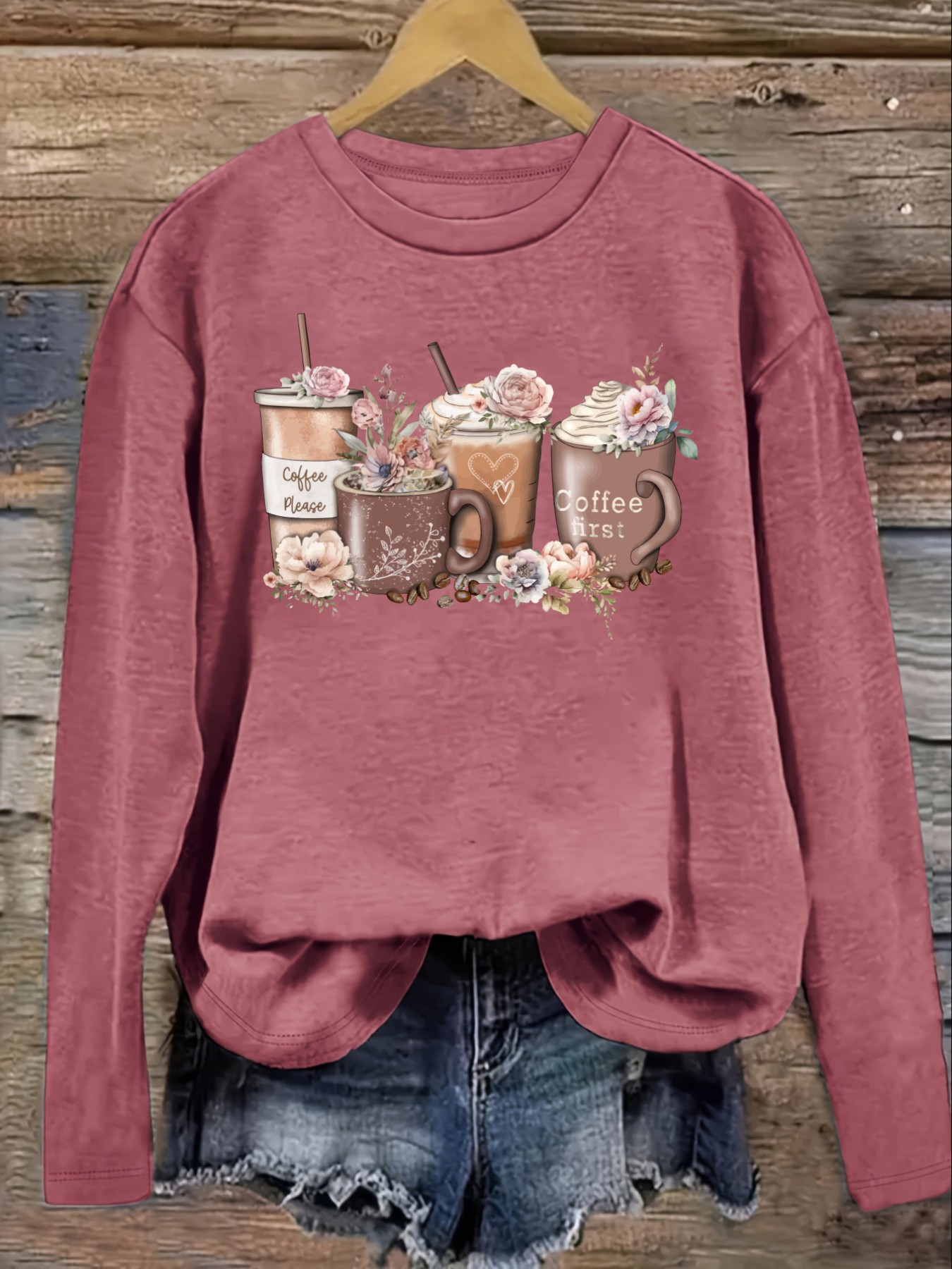 Women's Casual Long Sleeve Cre - đánh giá và giá Coffee & Tea Restaurant