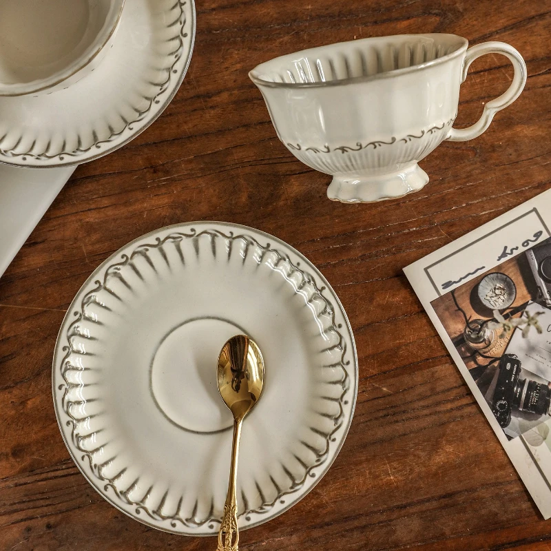 Nordic retro relief ceramic co - đánh giá và giá Coffee Tea English