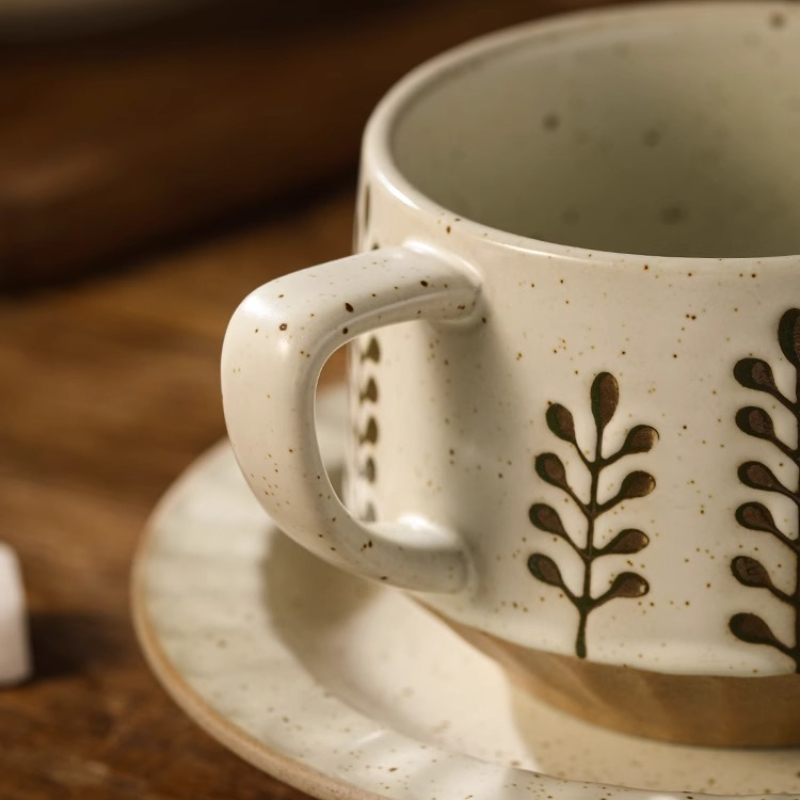 Retro Ceramic Cup Coarse Potte - đánh giá và giá Tea Coffee Pot Set