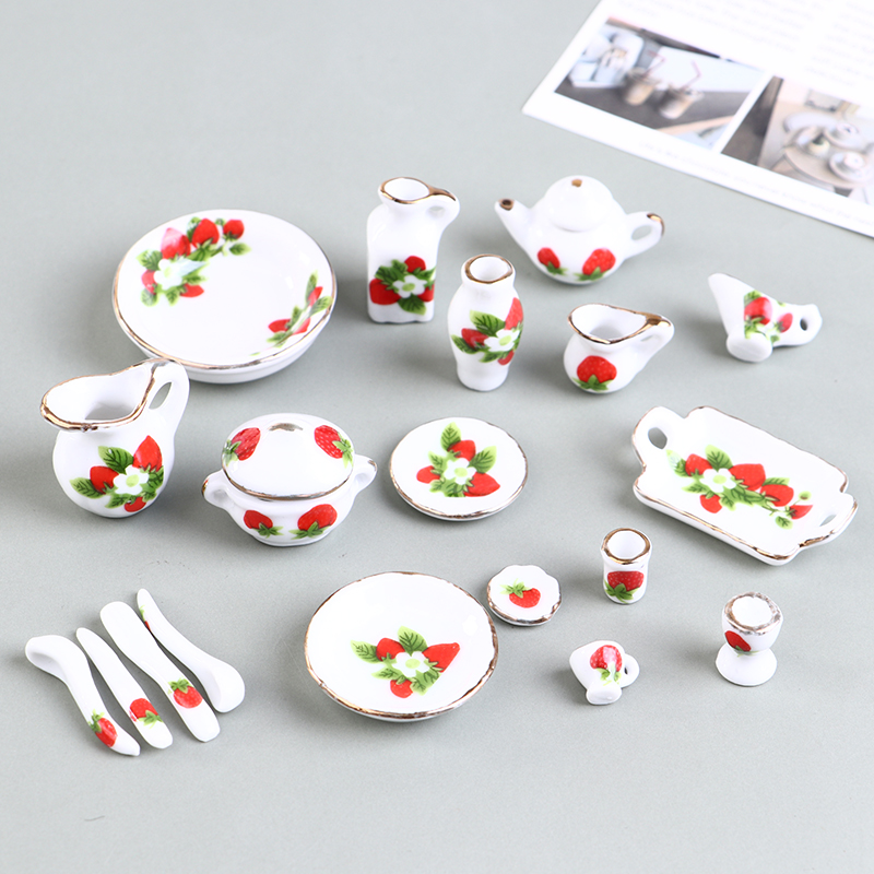 1 Bộ 1:12 Thu Nhỏ Nhà Búp Bê H - đánh giá và giá Coffee Y Tea
