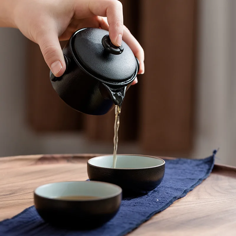 High grade Black Pottery 1 Pot - đánh giá và giá Tea Coffee Pot Set