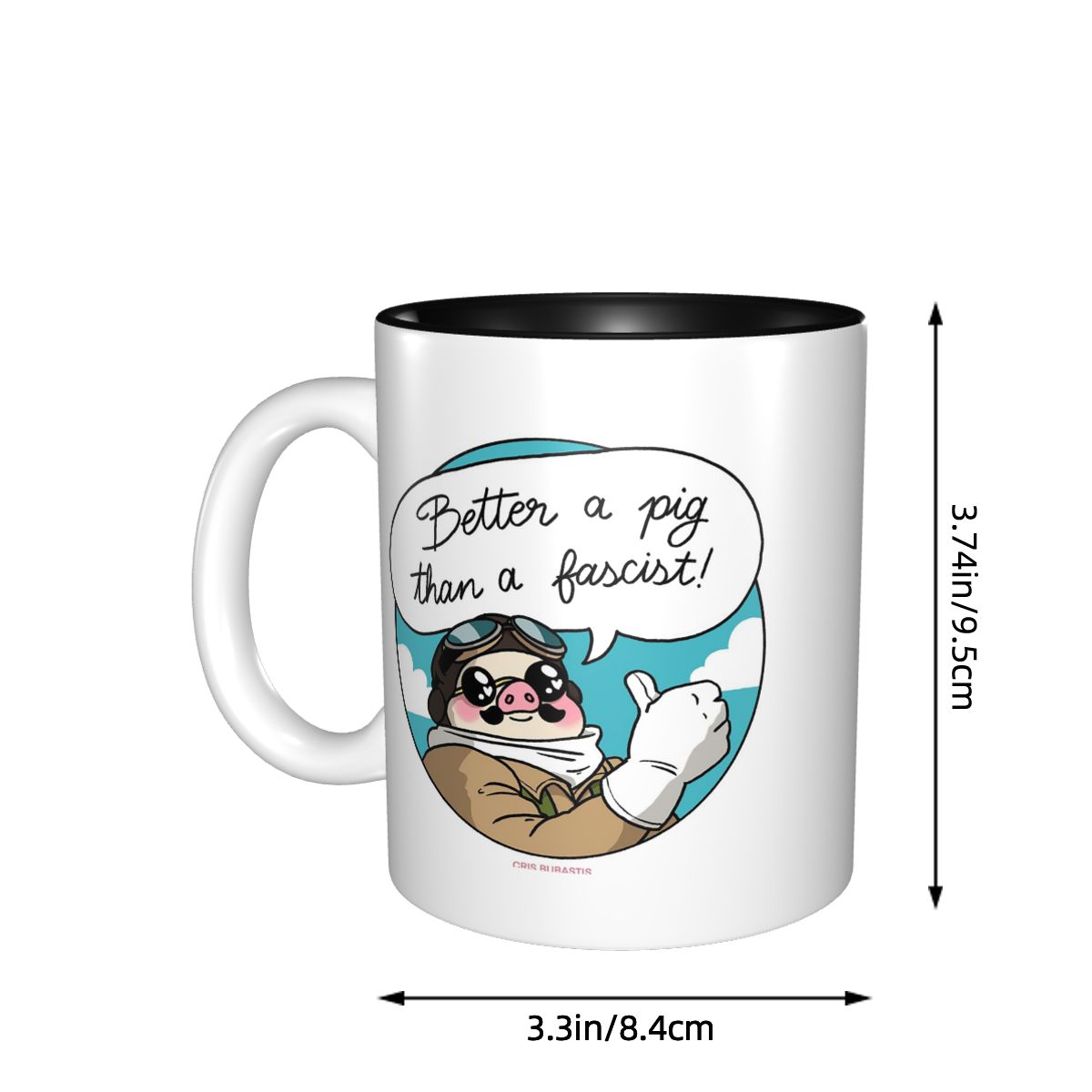 Better A Pig Than A Fascist! M - đánh giá và giá Coffee Better Than Tea