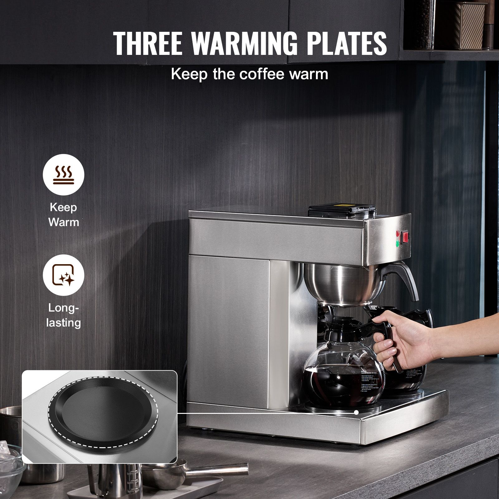 12 Cups Commercial Drip Coffee - đánh giá và giá Coffee & Tea Restaurant