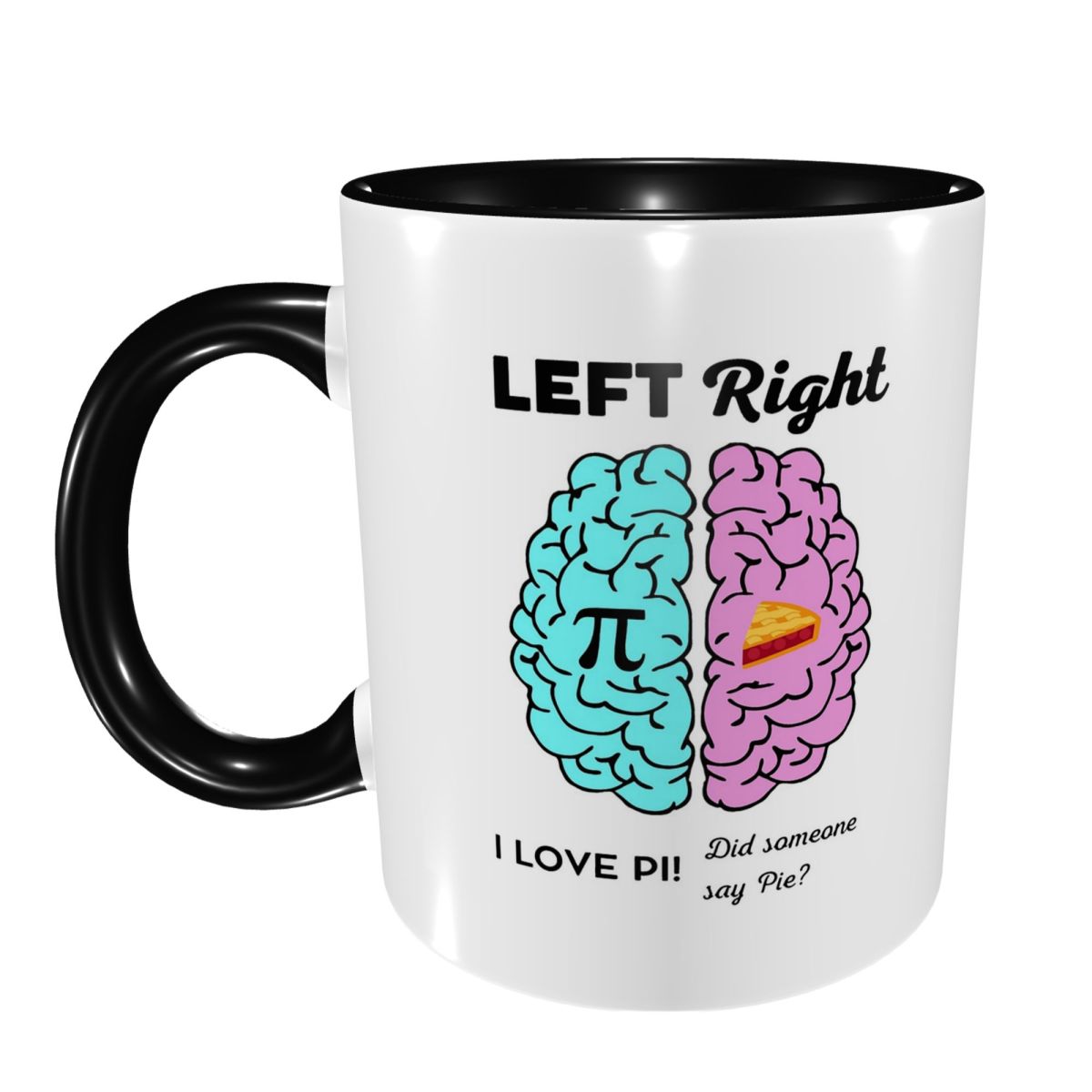 Left Right Brain Hemisphere Pi - đánh giá và giá Coffee Tea Jokes