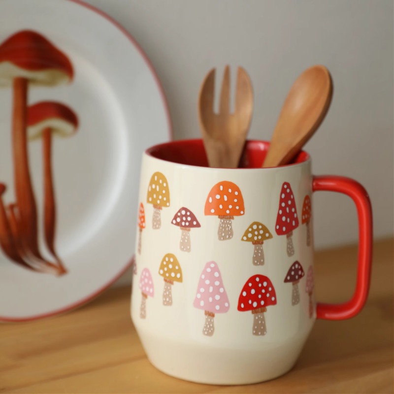 European Style Ceramic Mushroo - đánh giá và giá Coffee Tea English